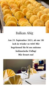 Read more about the article Kulinarischer Balkan-Abend in der Mundartbeiz